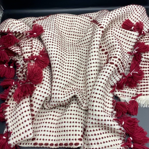 Madewell Accessories - Madewell Extra Large Tassel Trim Scarf